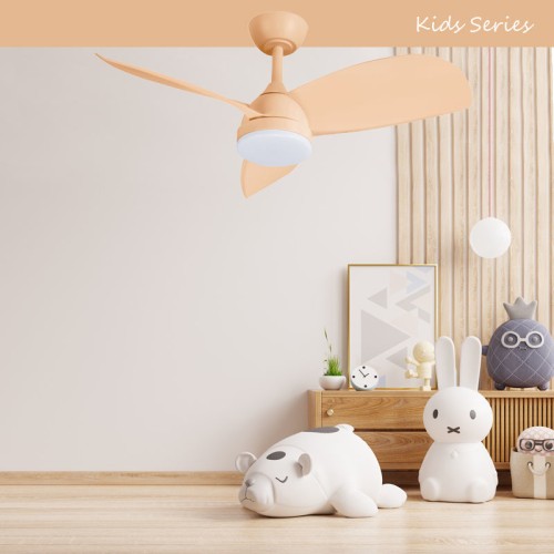 Primo Ανεμιστήρας Οροφής PRCF-80659 PRIMO 36'' 91εκ. DC Με Τηλεχειριστήριο 1 Φως LED 3Φτερά Πορτοκαλί Kids Series