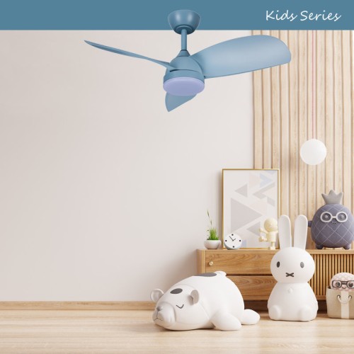 Primo Ανεμιστήρας Οροφής PRCF-80660 PRIMO 36'' 91εκ. DC Με Τηλεχειριστήριο 1 Φως LED 3Φτερά Μπλέ Kids Series