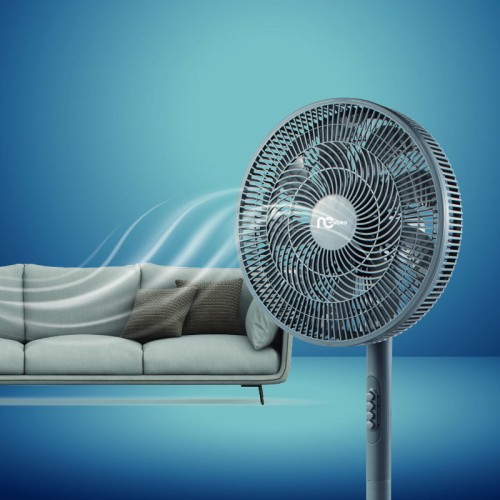 NEOTEC Ανεμιστήρας Ορθοστάτης  ΝSF-80699 Neotec 16'' 40εκ. 9Φτερά Γκρι 2 σε 1