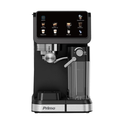 Primo Μηχανή Espresso+Milk frother PREM-40570 Primo Hot & Cold 3σε1 20Bar Touch screen Μαύρη-Inox