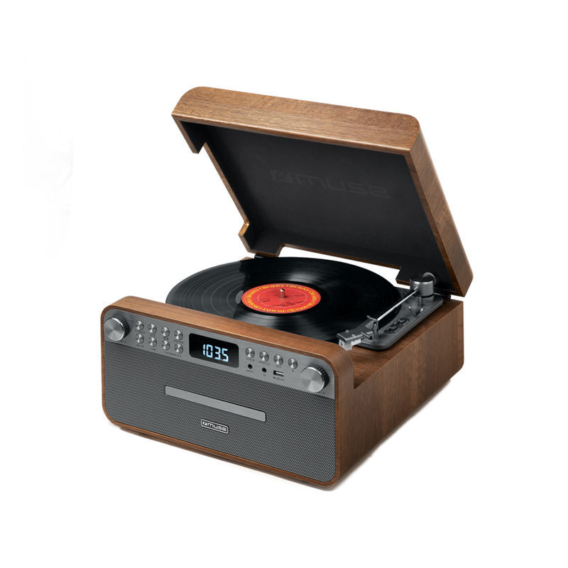 Muse Πικάπ-Ραδιόφωνο MT-118AΤ MUSE με USB & Bluetooth Wooden