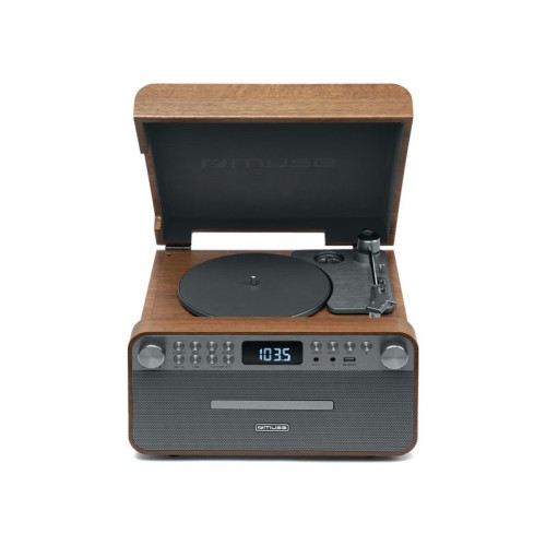 Muse Πικάπ-Ραδιόφωνο MT-118AΤ MUSE με USB & Bluetooth Wooden