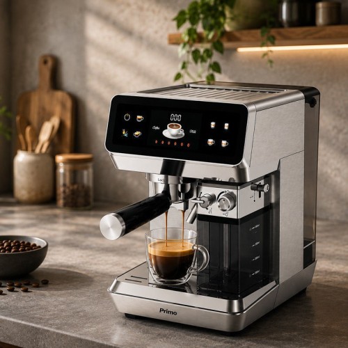 Primo Μηχανή Espresso+Milk frother PREM-40574 Primo 2σε1 20Bar Digital Ιnox