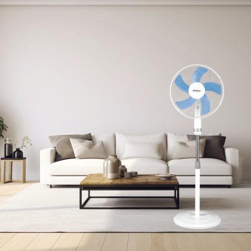 Primo Ανεμιστήρας Ορθοστάτης PRSF-80447 (800447) Λευκό/Μπλε