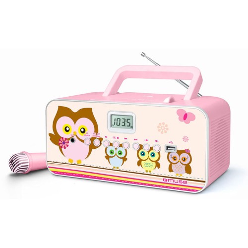 Muse Φορητό Ράδιο-CD Με Μικρόφωνο και USB M-29KP (230101)