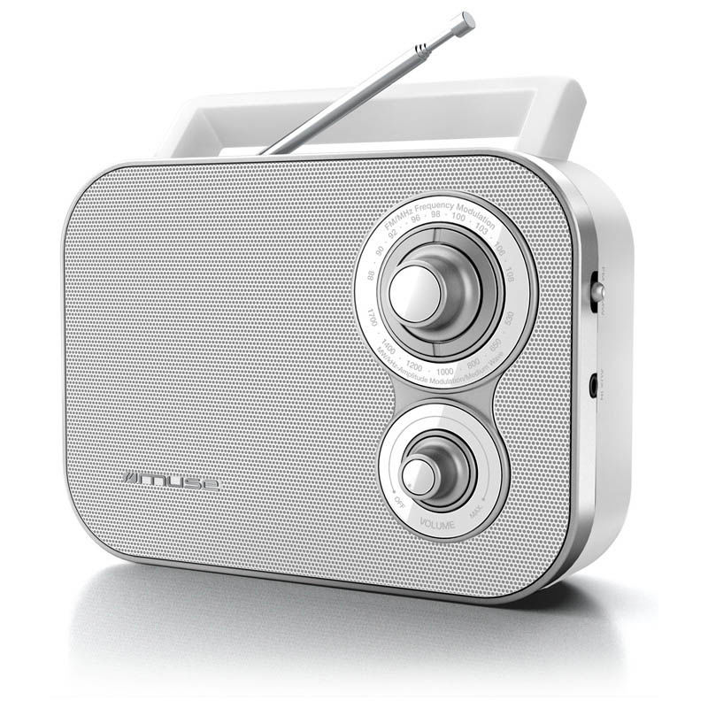 Muse Ραδιόφωνο Φορητό Αναλογικό M-051RW (230009) Λευκό