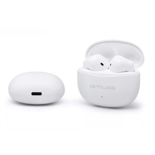 Muse Ακουστικά Bluetooth M-270 (230202) True Wireless Λευκά