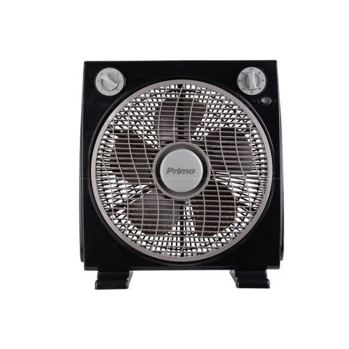 Primo Ανεμιστήρας Box Fan PRBF-80556 Primo 12'' 30εκ. Μαύρος-Γκρι