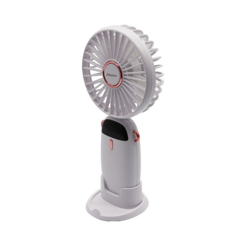 Primo Ανεμιστήρας Mini PRMF-80695 3.5'' 9cm Λευκός Επαναφορτιζόμενος