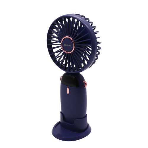 Primo Ανεμιστήρας Mini PRMF-80696 3.5'' 9cm Μπλέ Επαναφορτιζόμενος