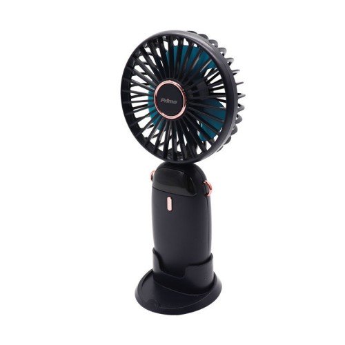 Primo Ανεμιστήρας Mini PRMF-80697 3.5'' 9cm Μαύρος Επαναφορτιζόμενος