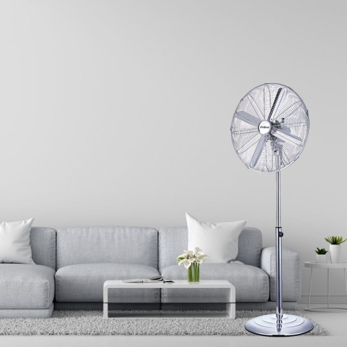 Primo Ανεμιστήρας Ορθοστάτης PRSF-80576 Primo 16'' 40εκ. Μεταλλικός Χρώμιο