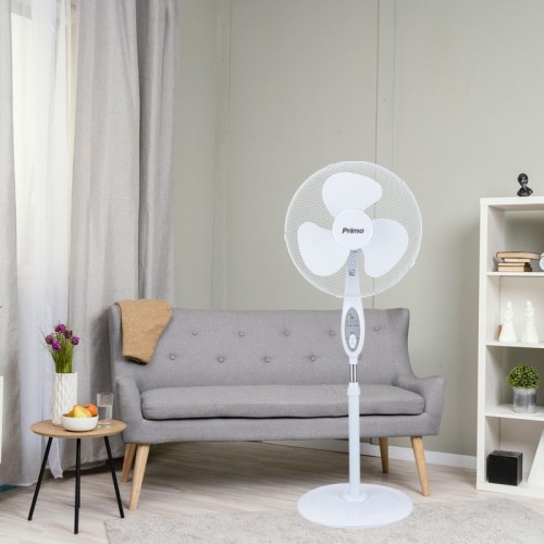 Primo Ανεμιστήρας Ορθοστάτης PRSF-80644 Primo 40εκ. Λευκός Με Τηλεχειριστήριο