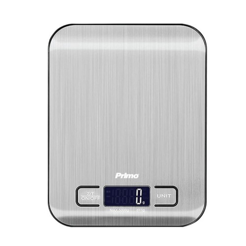 Primo Ζυγαριά Κουζίνας PRKS-40469  Ψηφιακή 5Kg-1g Φωτιζόμενη οθόνη Inox
