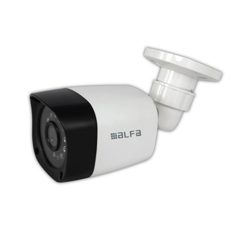 Alfaone Ομοίωμα κάμερας DM054 Alfaone με real φακό και Flash light Λευκό