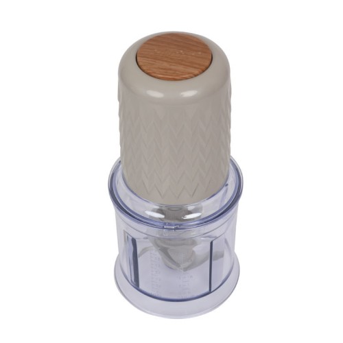 Primo Πολυκόπτης PRFC-40448 Με 3πλό Mαχαίρι 500W 700ml Γκρι-Wooden