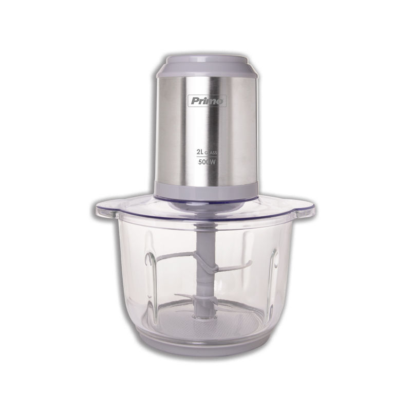 Primo Πολυκόπτης PRFC-40486 500W 2L με γυάλινο μπωλ inox/γκρι