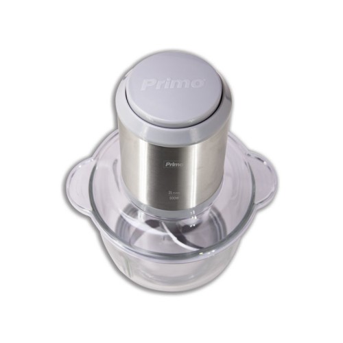 Primo Πολυκόπτης PRFC-40486 500W 2L με γυάλινο μπωλ inox/γκρι