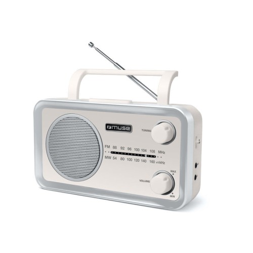 Muse Ραδιόφωνο MF-060 SC MUSE Μπαταρίας-Ρεύματος Αναλογικό Κρεμ