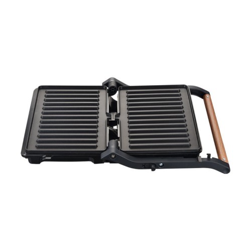 Primo Τοστιέρα Panini PRPT-40492 Primo Αντικολλητικές πλάκες 1000W Wooden-Μαύρη