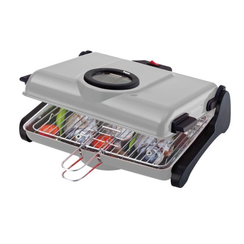 Primo Ψηστιέρα Παραδοσιακή AB661 Primo 1200W 2πλή σχάρα 34X25εκ. Silver