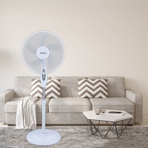 Primo Ανεμιστήρας Ορθοστάτης PRSF-80716 40εκ. Λευκός/Γκρι