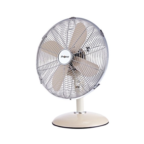 Primo Επιτραπέζιος Ανεμιστήρας PRΤF-80577 40W Διαμέτρου 30εκ Μεταλλικός Κρεμ
