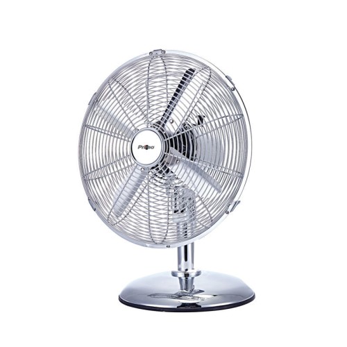Primo Επιτραπέζιος Ανεμιστήρας PRΤF-80579 40W Διαμέτρου 30εκ Μεταλλικός Χρώμιο