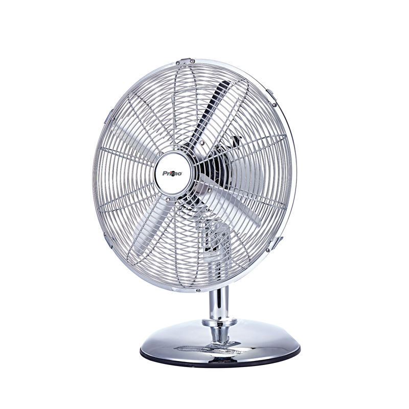 Primo Επιτραπέζιος Ανεμιστήρας PRΤF-80579 40W Διαμέτρου 30εκ Μεταλλικός Χρώμιο