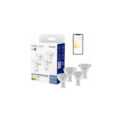 Yeelight Yeelight YLDP004 LED Smart Bulb GU10 W1 White Dimmable 4pcs/pack
