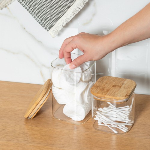 Estia Δοχείο Αποθήκευσης Γυάλινο Bamboo Essentials 01-12922 (550ml)