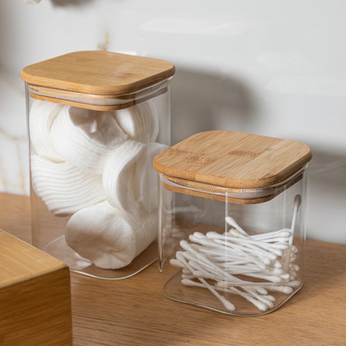 Estia Δοχείο Αποθήκευσης Γυάλινο Bamboo Essentials 01-12922 (550ml)