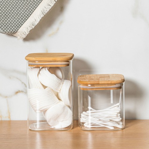 Estia Δοχείο Αποθήκευσης Γυάλινο Bamboo Essentials 01-12922 (550ml)
