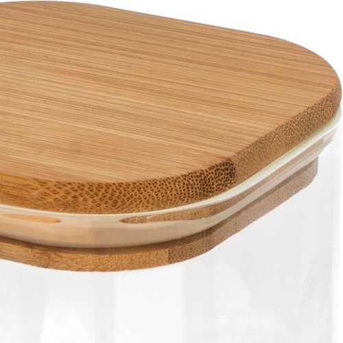 Estia Δοχείο Αποθήκευσης Γυάλινο Bamboo Essentials 01-12922 (550ml)