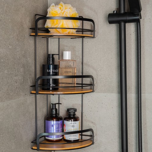 Estia Εταζέρα Μπάνιου Bamboo Essentials 02-12786 (19.5x19.5x49cm)