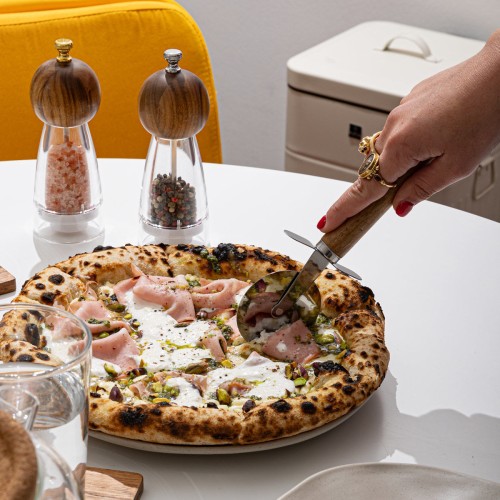 Estia ESTIA ΡΟΔΑ ΚΟΠΗΣ ΠΙΤΣΑΣ ALLURE ΑΝΟΞΕΙΔΩΤΗ ΜΕ ΞΥΛΙΝΗ ΛΑΒΗ