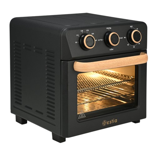 Estia ESTIA ΦΡΙΤΕΖΑ ΑΕΡΟΣ OAK 1400w 12lt ΜΕ 4 ΛΕΙΤΟΥΡΓΕΙΕΣ ΨΗΣΙΜΑΤΟΣ ΜΑΥΡΟ