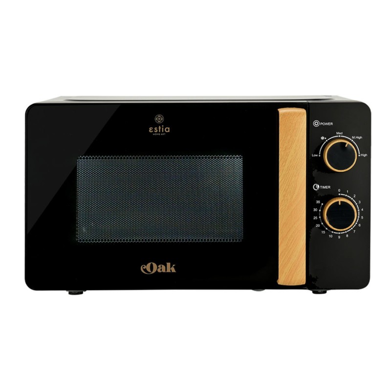 Estia ESTIA ΦΟΥΡΝΟΣ ΜΙΚΡΟΚΥΜΑΤΩΝ OAK 700w 20lt ΜΑΥΡΟ