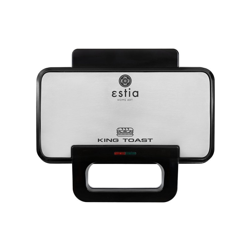 Estia ΤΟΣΤΙΕΡΑ KING TOAST 2 ΘΕΣΕΩΝ 900w ΜΕ ΒΑΘΙΕΣ ΑΠΟΣΠΩΜΕΝΕΣ ΑΝΤΙΚΟΛΛΗΤΙΚΕΣ ΠΛΑΚΕΣ