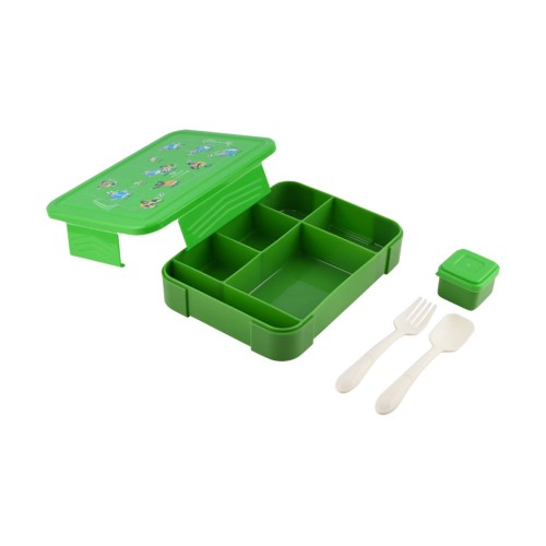 Estia Παιδικό φαγητοδοχείο SAVE THE AEGEAN 1330ml με 5 θήκες Jungle Kick