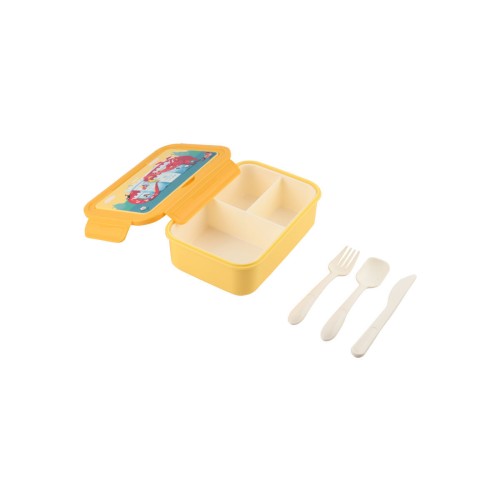 Estia Παιδικό φαγητοδοχείο SAVE THE AEGEAN 1400ml με 3 θήκες Fortress Dragon