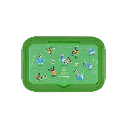 Estia Παιδικό φαγητοδοχείο SAVE THE AEGEAN 1400ml με 3 θήκες Jungle Kick