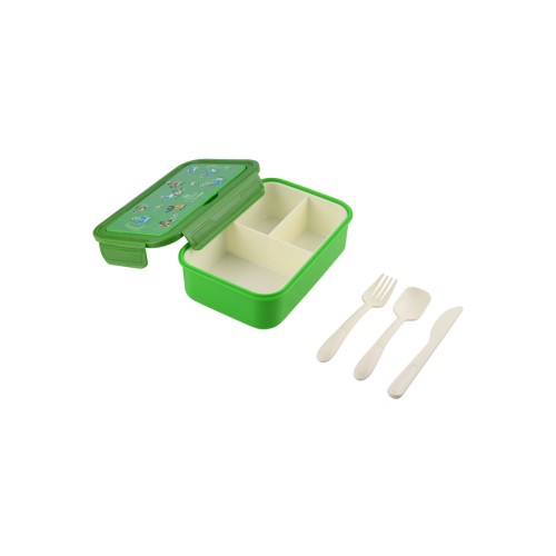 Estia Παιδικό φαγητοδοχείο SAVE THE AEGEAN 1400ml με 3 θήκες Jungle Kick