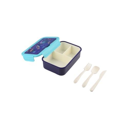 Estia Παιδικό φαγητοδοχείο SAVE THE AEGEAN 1400ml με 3 θήκες Solar Jump