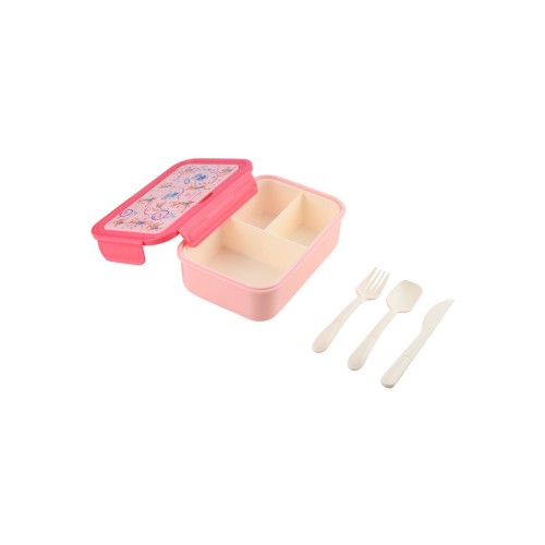 Estia Παιδικό φαγητοδοχείο SAVE THE AEGEAN 1400ml με 3 θήκες Wild Stunts