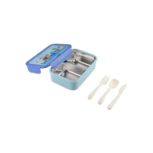 Estia Παιδικό φαγητοδοχείο SAVE THE AEGEAN 900ml με 2 ανοξείδωτες θήκες Treasure quest