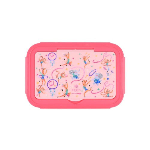 Estia Παιδικό φαγητοδοχείο SAVE THE AEGEAN 900ml με 2 ανοξείδωτες θήκες Wild stunts