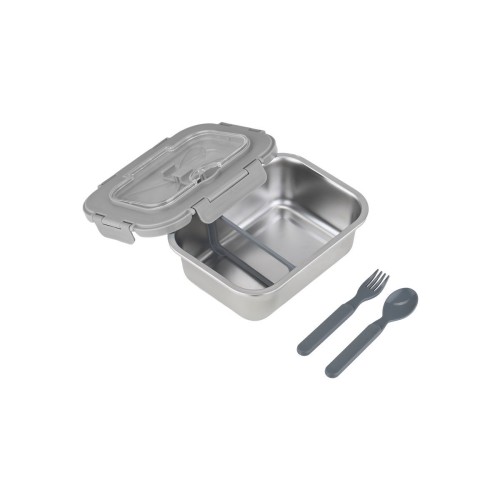 Estia Φαγητοδοχείο ανοξείδωτο 1200ml με κουτάλι,πιρούνι & διαχωριστικό