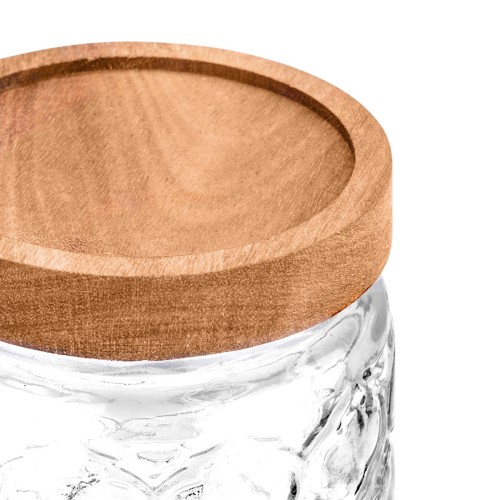 Estia ESTIA ΔΟΧΕΙΟ ΑΠΟΘΗΚΕΥΣΗΣ ALLURE ΓΥΑΛΙΝΟ 500ml 11x10cm ΑΝΑΓΛΥΦΟ