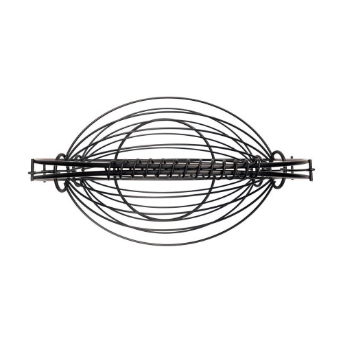 Estia ESTIA ΦΡΟΥΤΙΕΡΑ 2 ΘΕΣΕΩΝ METAL BLACK ΜΕΤΑΛΛΙΚΗ 37χ20x42cm ΜΑΥΡΗ